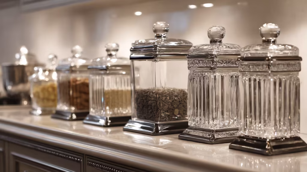 Crystal or Glass Canisters